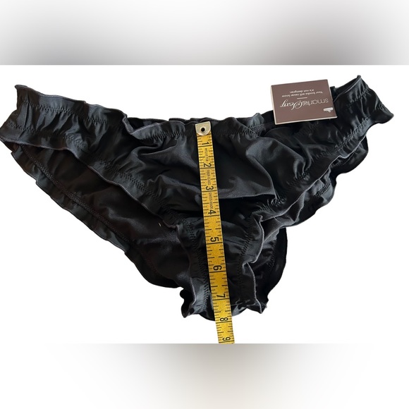 SMART & SEXY low rise black very cheeky bikini bottom size XL NWT - Picture 2 of 5